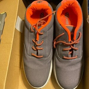 Men’s size 10 Heelys Charcoal and Orange